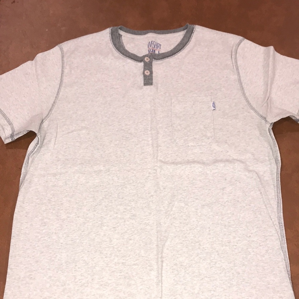 Henley Button-Up Pocket Tee